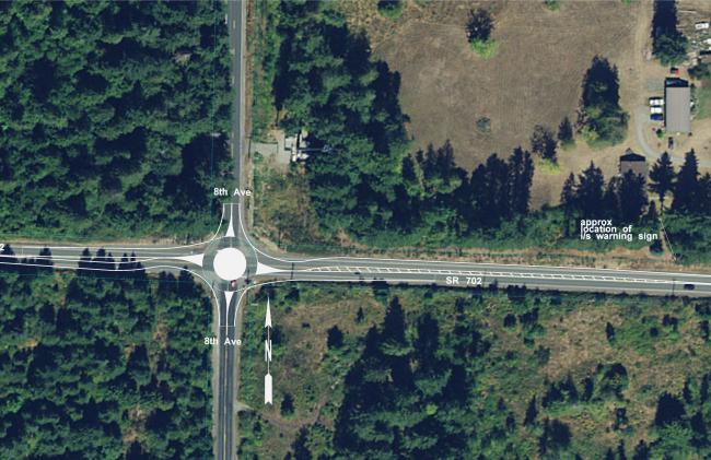 The SR 702 8th Avenue South intersection roundabout concept