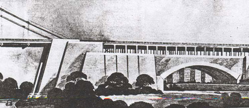 Anchorage, George Washington Bridge, 1931 WSA, WSDOT records