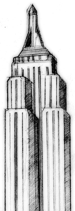Empire State Building, a classic Art Deco skyscraper from the early 1930s WSDOT
