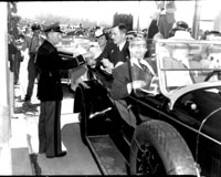 Opening day, July 1, 1940 with Governor Clarence D. Martin paying the first toll TPL 6215
