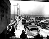 On opening day, July 1, 1940 over 2,000 vehicles crossed the bridge TPL 6219