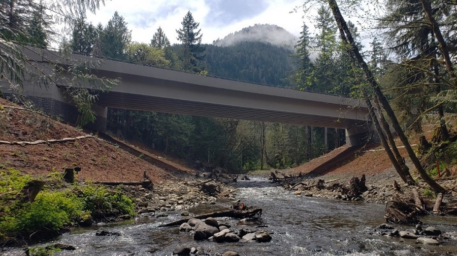 Indian Creek crossing after barrier removal