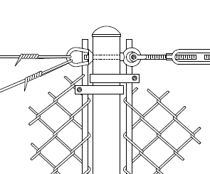 Chain Link Fence with Eye Bolts - FS-1.1