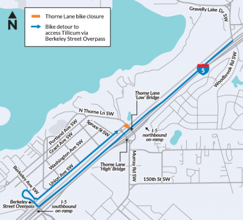 This map shows how bicyclists can access Berkeley Street now that construction is finished.