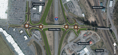 I-5 - Chamber Way - Stage 2 - Roundabouts Strategy 