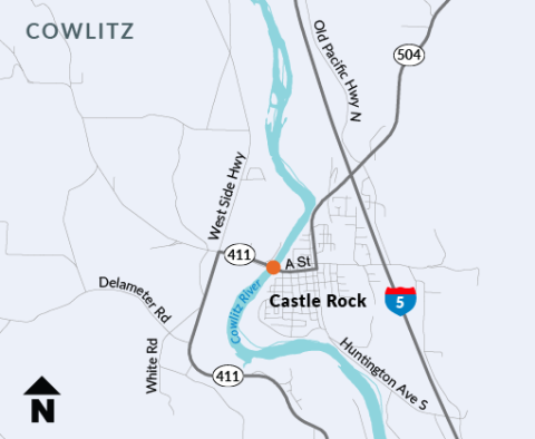 Located on State Route 411 in Castle Rock, the Castle Rock bridge deck will be replaced, improving the connection between the east and west side of this community for many years to come. 