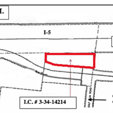 Map showing location of real estate auction property 3-34-14214