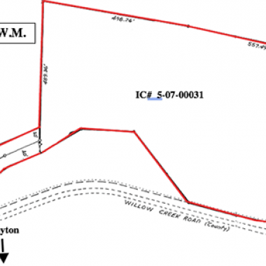 Map showing location of real estate auction property 5-07-00031