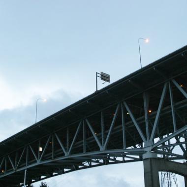 A photo of the I-5 Ship Canal Bridge in Seattle.