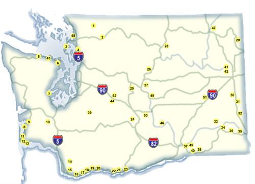 Maps of Historical Markers in Washington State