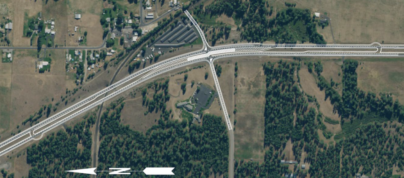 Possible design of the J-Turns that will be constructed at Colbert Rd. and US 2.