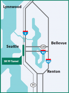 Seattle Toll Roads Map Sr 99 Tunnel Tolling | Wsdot