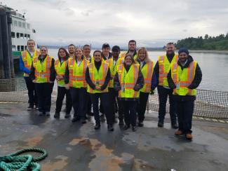 New Ferry employees at orientation