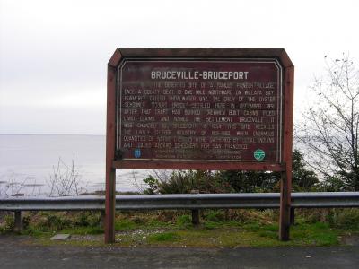 Bruceville Bruceport sign