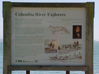 Columbia river explorers marker
