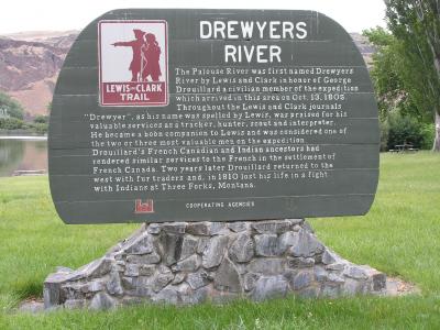 Drewyers River marker