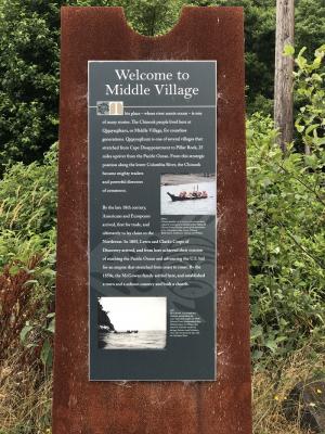 Middle village marker