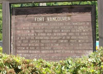 Fort Vancouver marker