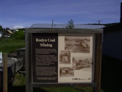Roslyn Coal Mining marker