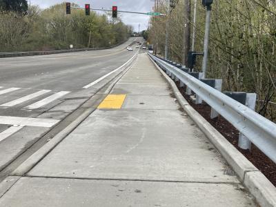 New sidewalk installed along the east side of SR 900 from 68th Avenue South.