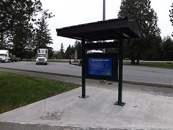 Photo of Custer safety rest area on southbound I-5