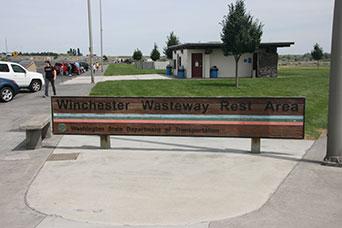 Photo of Winchester safety rest area on eastbound I-90